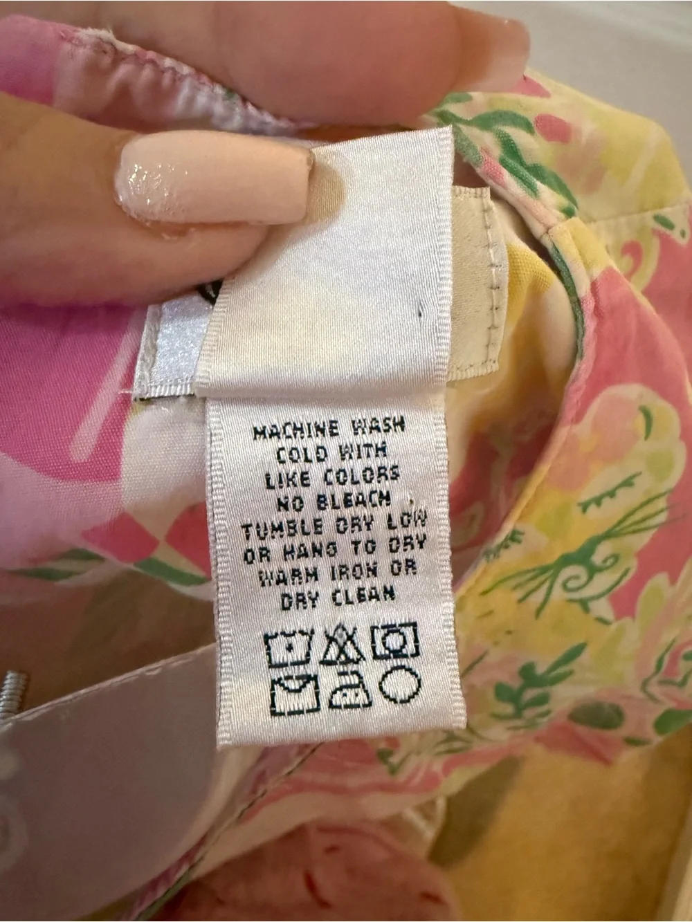 Lilly Pulitzer Girls Patchwork Floral Dress Size 5 Cotton